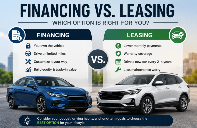 Financing vs. Leasing a New Vehicle: Which Option Is Right for You?